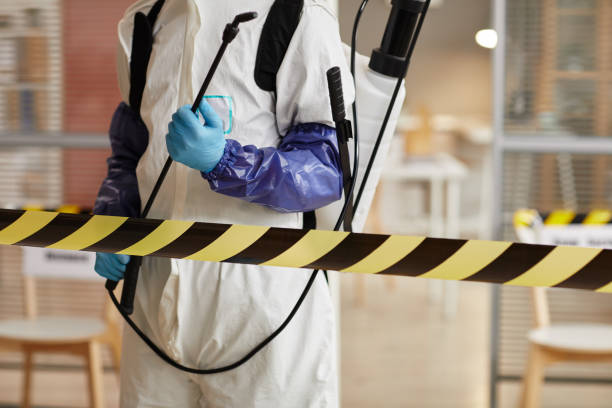 Professional Biohazard Cleanup technician working in Oakwood, PA